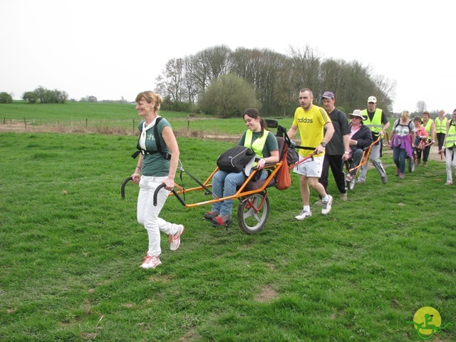 randonnée sportive avec joëlettes, Eghezée, 2014